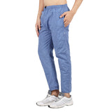 Whitewhale Men's Blue Cotton Checkered Trouser & Pyjama