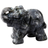 Whitewhale Healing Crystal Guardian Labradorite Elephant Pocket Stone Figurines Carved Gemstone