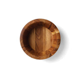 White Whale Wooden Salad Bowl With Lip