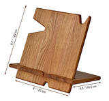 White Whale Wood Phone Docking Station with Key Holder, Wallet Stand and Watch Organizer Men's Gift MyFancyCraft Compatible with Any Phone
