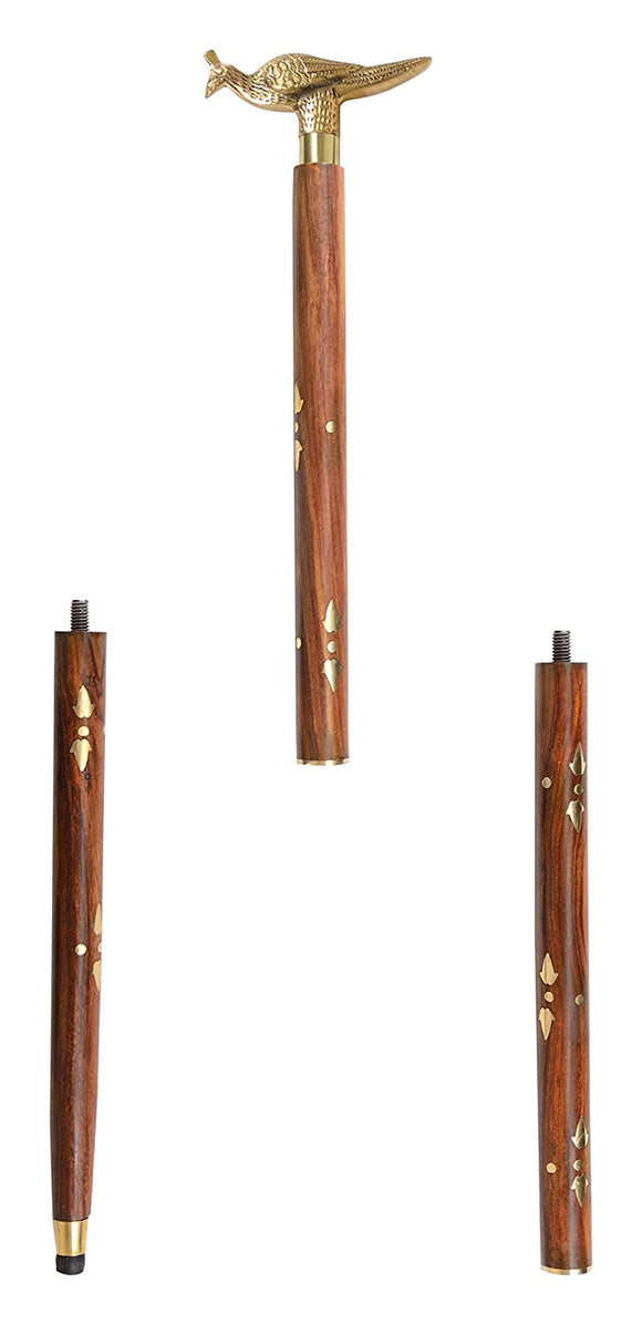 White Whale Bird Walking Stick - Men Derby Canes and Wooden Walking Stick for Men and Women - 37