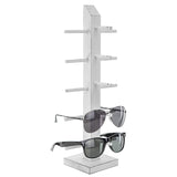 White whale Wooden 5-Pair Sunglasses Display Stand, Tabletop Retail Eyewear Rack