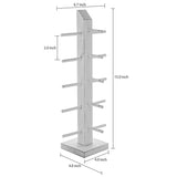 White whale Wooden 5-Pair Sunglasses Display Stand, Tabletop Retail Eyewear Rack