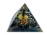 White Whale Angel Orgone Pyramid Gemstone Reiki Healing Black Tourmaline Orgone