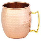 White Whale Handmade 100% Pure copper hammered Moscow Mule mugs  with Shot Glass.