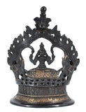 White Whale Brass Lamp Laxmi Vilakku Traditional Diya Oil Deepak for Puja