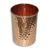 White Whale Hammered Pure Copper Luxury Jug  with glasses, capacity 2100 ml