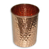 White Whale Hammered Pure Copper Luxury Jug  with glasses, capacity 1600 ml