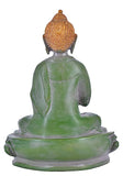 White Whale Brass Buddha Statue Murti for Home Decor Entrance Office Table Living Room Meditation Luck Gift Feng Shui Home Décor