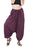 Whitewhale Men Women Cotton Baggy Hippie Boho Gypsy Aladdin Yoga Harem Pants