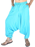 Whitewhale Men's Rayon Solid Harem Pants Yoga Trousers Hippie Pant
