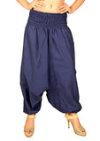 Whitewhale Men Women Cotton Baggy Hippie Boho Gypsy Aladdin Yoga Harem Pants