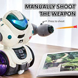 White Whale Kid Robot Toys for Boys Girls,Dancing Singing Walking Talking Sliding Robot with Colorful LED and Spray,Electronic Toys Interactive Early Educational Robot Toys Birthday for Kids(Assorted)