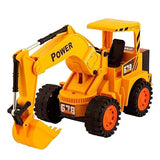 White Whale Rechargeable Cheetah JCB with Remote Control for Kids - Construction Toy for Kids (Yellow)