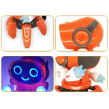 White Whale Octopus Shape Electric Robot Colorful Music Flashing Lights Dance Toy for Kids