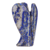 White Whale Lapis Lazuli Healing Crystal Gemstone Carved Pocket Crystal Guardian Angel Figurines -1 Inch.