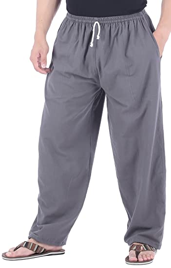 Whitewhale Mens Cotton Loose Joggers Casual Lounge Pajama Gym Workout Yoga  Pants