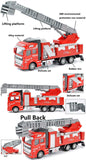 White Whale Metal Die Cast Metal Imported Fire Trucks Toy Set of 3
