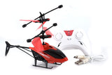 White Whale Remote Control Helicopter and Hand Sensor Charging Helicopter Toys with 3D Light Toys