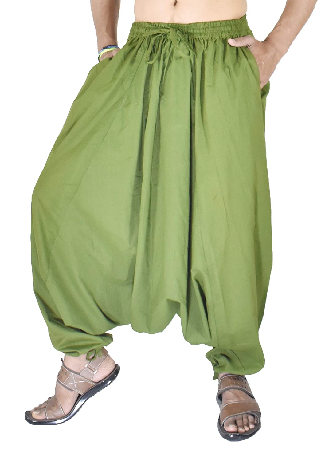 Mens Japanese Casual Loose Harem Trousers Baggy Hippy Hakama Pants  Streets  Walmartcom