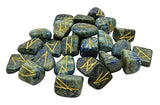 White Whale Rune Stones Tumbled Engraved Lettering Crystal Set Healing Chakra Reiki