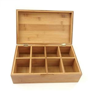 Whitewhale Tea Box Storage Natural Tea Chest Tea Bag Holder