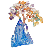 White Whale Tree Reiki Healing Crystal Gems Spiritual Feng Shui Vastu Table Décor