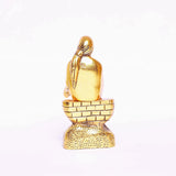 White Whale Shirdi Sai Baba Idol Metal Statue Showpiece for Car Dashboard & Home,Office Decorative Saibaba Idol Murti,Religious Gift Article,Showpiece Figurines,Corporate Gift.