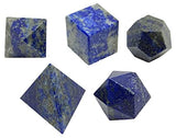 White Whale Reiki Healing Crystal Gemstone 5 Pieces Balancing Sacred Geometry Platonic Stone