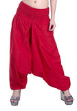 Whitewhale Men Women Cotton Baggy Hippie Boho Gypsy Aladdin Yoga Harem Pants