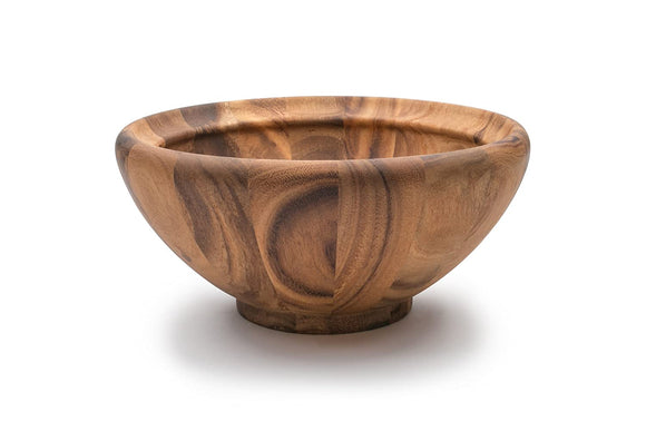 White Whale Wooden Large Salinas Standard Salad Bowl