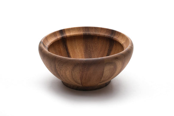 White Whale Wooden Individual Small Salad Bowl