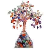 White Whale Tree Reiki Healing Crystal Gems Spiritual Feng Shui Vastu Table Décor