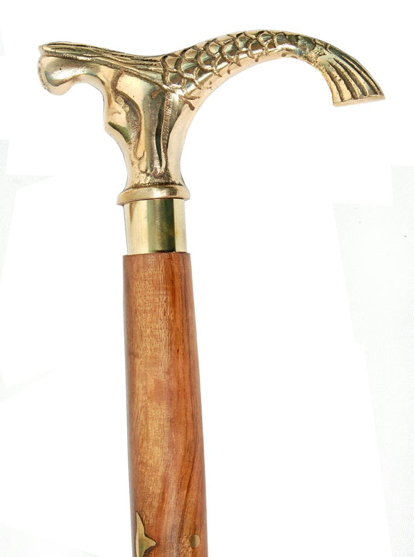 White Whale Jal Pari Walking Stick - Men Derby Canes and Wooden Walking Stick for Men and Women - 37