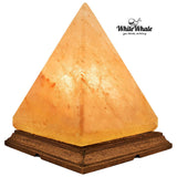 White Whale Pyramid Shape Himalayan Rock Salt Crystals Lamp Natural Salt Crystals Home Decor Spa Office (3-5 KG)