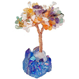 White Whale Tree Reiki Healing Crystal Gems Spiritual Feng Shui Vastu Table Décor