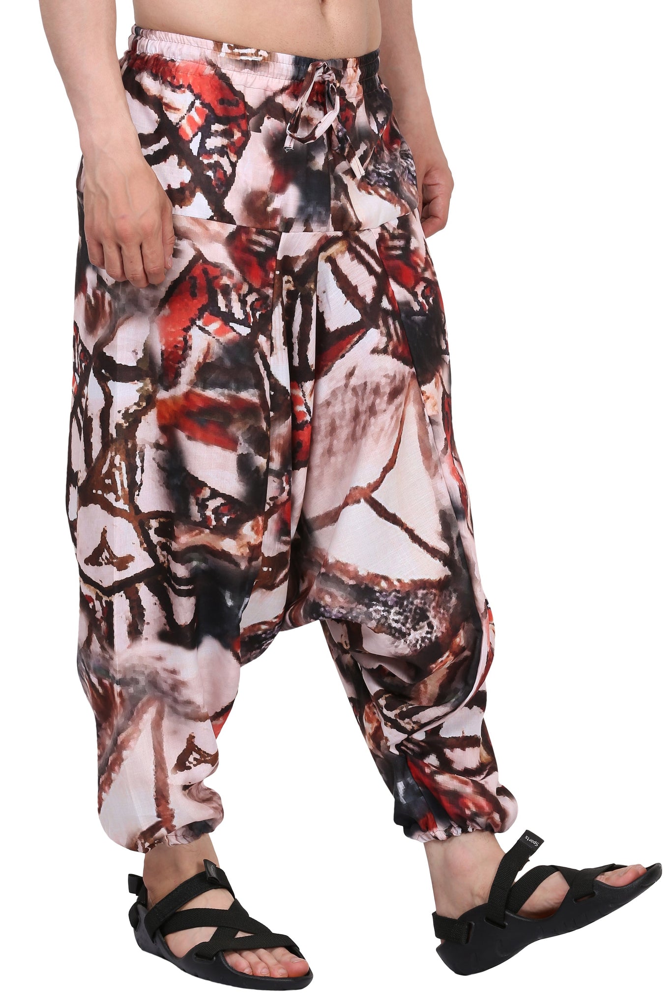 Buy FusFus™ Women's Printed Harem Pant/Afghani Pant/Palazzo/Pyjama/Jump  Suit (F0269, Pack of to) Multicolour at Amazon.in