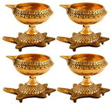 White Whale Diya for Pooja Made of Pure Brass - Kuber Diya Diwali Decoration