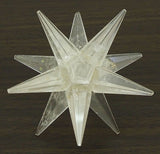 White Whale Crystal Quartz Reiki Healing Crystal Energy Generator 12 Point Star Merkaba Sacred Geometry