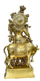 White Whale 27" Lord Krishna Idol with Nandi Cow Brass Statue Idol Showpiece Statue Sculpture Murti