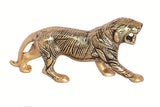 White Whale Golden Metal Antique Tiger /Jaguar / Panther / Sher Figurine Table Top Decorative,Feng Shui & Vanstu,Animal Showpiece Figurines...