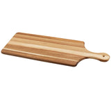 White Whale Wooden Serving Paddle Board - Reversible Wooden Cheese Board 17 Inch