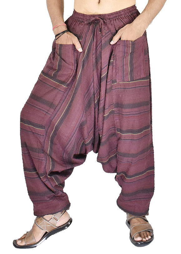 Buy PRIJOUHE Men's Harem Capri Pants, Wide Leg Mens Capris, Summer Linen  Pants Gray at Amazon.in