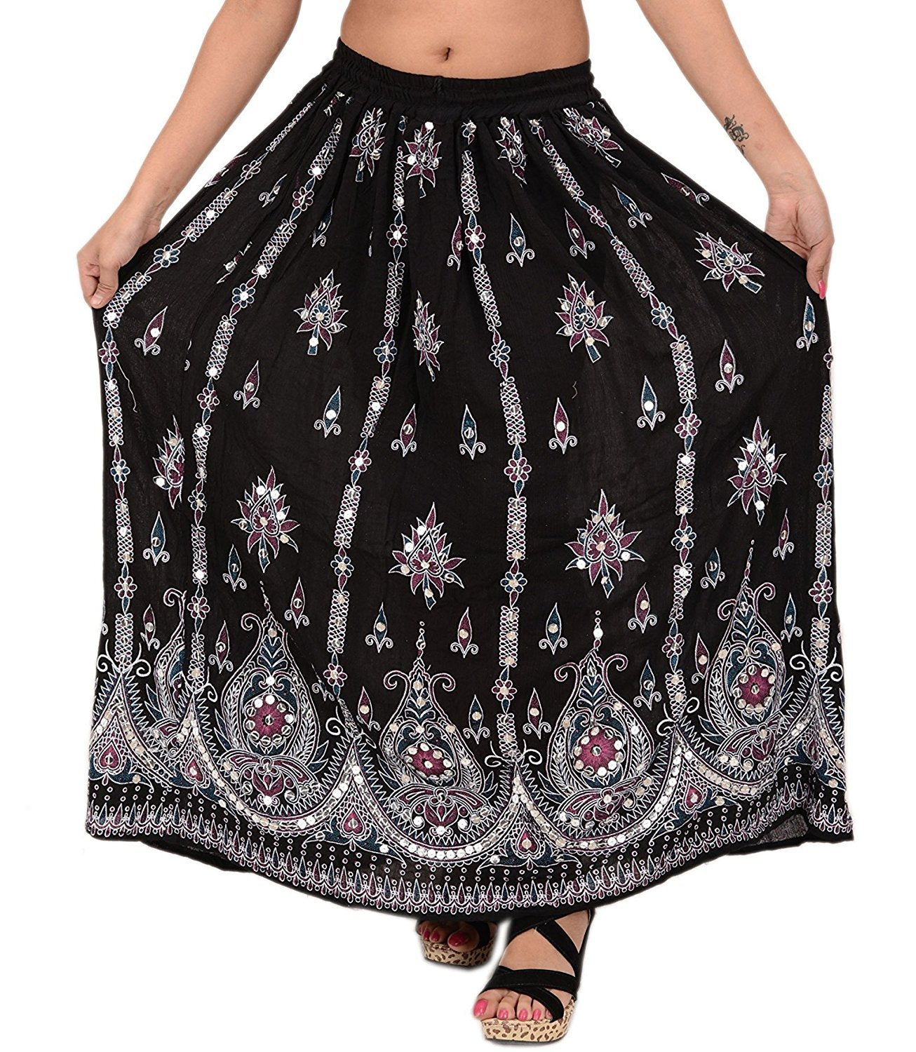 Buy Women White Schiffli Side Ruched Skirt Online at Sassafras
