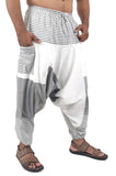 Whitewhale Men's Cotton Solid Harem Pants Yoga Trousers Hippie Pant