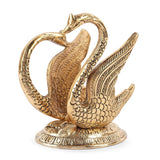White Whale Metal Handicrafts Decorative Golden Swan Duck Shape Napkin Holder Dining Tableware Handmade Handicrafts showpiece Gifts