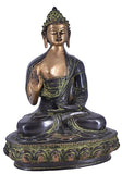White Whale Brass Buddha Statue Murti for Home Decor Entrance Office Table Living Room Meditation Luck Gift Feng Shui Home Décor