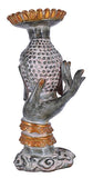 White Whale Brass Buddha Statue Murti for Home Decor Entrance Office Table Living Room Meditation Luck Gift Feng Shui Home Décor