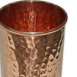 White Whale Handmade pure Copper glass cup for water