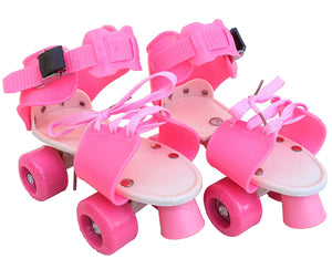 White Whale Dura Baby Skates for Kids Boys Girls, Adjustable Skating | Age 4 to 7 Years, Pink SSTP